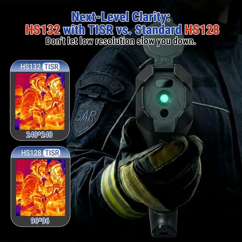 Thermal Imaging Camera 240x240 TISR Super Resolution, 96x96 IR Thermal Imager with 25Hz Refresh Rate, -4°F~1022°F, IP54, 6 Color Palettes, 2000mAh Battery in Kuwait