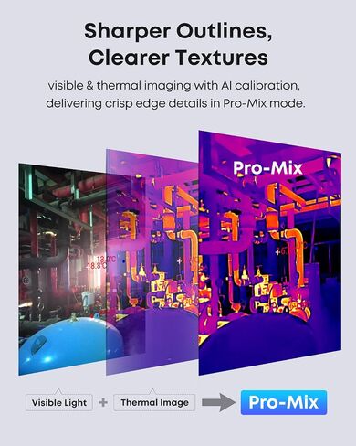 Thermal Master P4 Android Dual-Lens Thermal Camera, 512×384 X³ IR Resolution, Thermal Imager with IR Eraser | -4°F to 1112°F Range, 0.035°C Sensitivity, 15× Digital Zoom, AI Alignment, Ideal for HVAC & Electrical in Kuwait