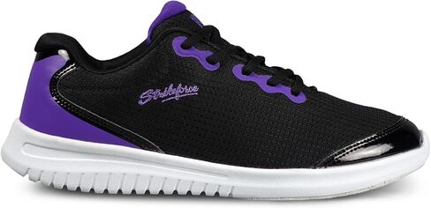 KR Strikeforce Glitz Womens Athletic Bowling Shoe for Right or Left Handed Bowlers Black/Purple Size 11 in Kuwait