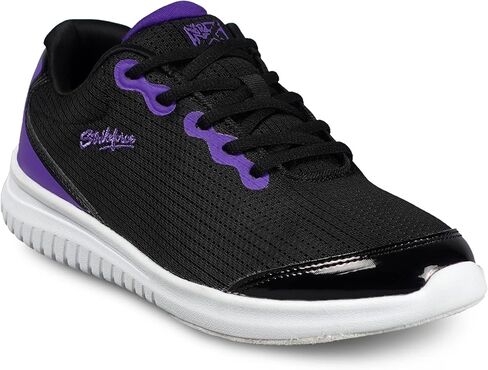 KR Strikeforce Glitz Womens Athletic Bowling Shoe for Right or Left Handed Bowlers Black/Purple Size 11 in Kuwait