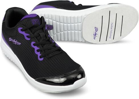 KR Strikeforce Glitz Womens Athletic Bowling Shoe for Right or Left Handed Bowlers Black/Purple Size 11 in Kuwait