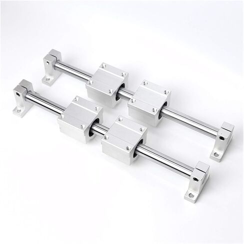 Professional 10pcs Optical Axis Linear Rail Shaft OD8/10/12mm 200-600mm+SCS8/10/12UU Bearing Blocks+SK8/10/12 Support(200mm,10mm) in Saudi Arabia