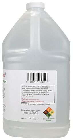 Propylene Glycol - PG - 2 x 1-Gallon (8 lb 9 oz net wt Each Container) - USP - Kosher - Food Grade - Safety Sealed resealable HDPE Container, Microwave (Remove foil Seal) Safe, Freezer Safe in Kuwait
