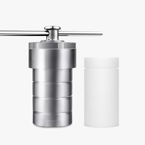 Hydrothermal Synthesis Autoclave, 304 Stainless Steel Pressure Vessel with PTFE Liner, 220℃ Max Temp & 3MPa, Corrosion Resistant Lab Reactor — 25ml/50ml/100ml/200ml in Kuwait