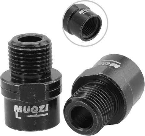 Pedal Extender 16mm Crank Arm Spacer Wider Foot Placement, CNC Chrome Steel Axle Extender to Prevent Shoe Friction, Black(Silver) in Kuwait