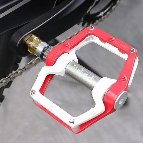 Pedal Extender 16mm Crank Arm Spacer Wider Foot Placement, CNC Chrome Steel Axle Extender to Prevent Shoe Friction, Black(Silver) in Kuwait