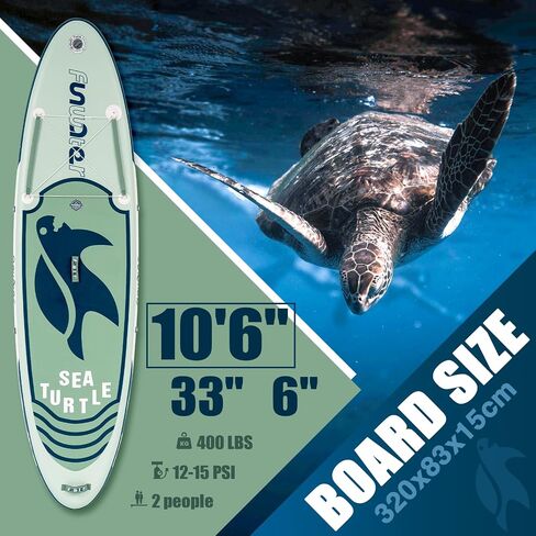 FunWater Inflatable Stand Up Paddle Board with Premium SUP Paddleboard Accessories, Anti-Slip EVA Deck, 11'6''/11'/10'6'' Paddle Boards for Adults & Youth of All Skill Levels in Kuwait