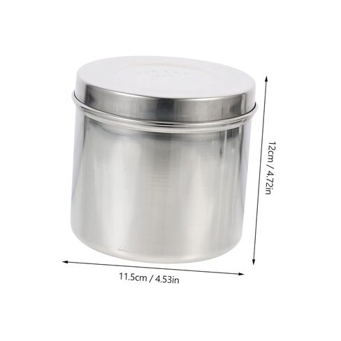 Stainless Steel Apothecary Jar Airtight Lid Small Airtight Jar for Salons Clinics Unguent Storage Bottle in Kuwait