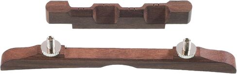 Adjustable Ebony Mandolin Bridge, Compensated Design Mandolin Bridge Set - Easy Install Replacement for Enhanced Tone and Playability in Kuwait