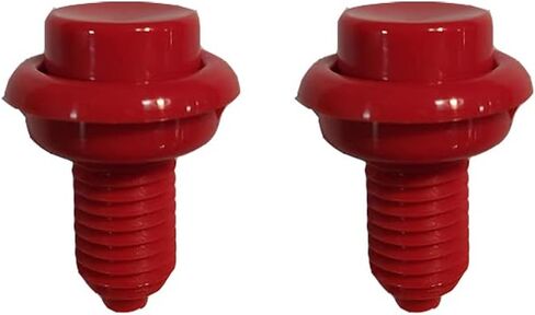 Game Room Guys Pinball Arcade Cabinet Flipper Button - 1-3/8" Shaft - Red (2 Pack) in Kuwait