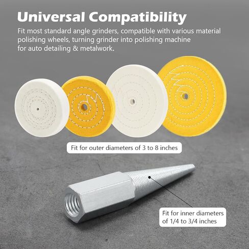 5/8"-11UNC Angle Grinder Adapter, Converts Angle Grinder to Polishing Machine for Buffing, Sanding (1 Pack) in Kuwait