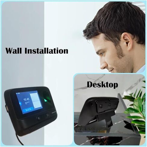 WiFi Palm Face Recognition Time Attendance Machine Desktop Fingerprint Card Empolyee Electronic Attendance Management System in Kuwait