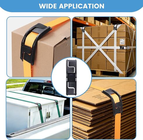 EXVITAL Edge Corner Protectors Small for Shipping and Moving, Flatbed Edge Protectors, Tie Down Strap Protectors for up to 1" Straps, Flatbed, Pallets & Moving 12 Pack Black in Kuwait