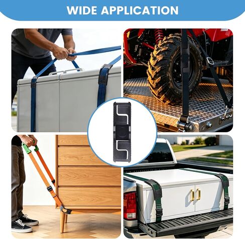 EXVITAL Edge Corner Protectors Small for Shipping and Moving, Flatbed Edge Protectors, Tie Down Strap Protectors for up to 1" Straps, Flatbed, Pallets & Moving 12 Pack Black in Kuwait