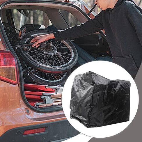 Folding Bike Storage Box, Bicycle Organizer Zipper Dustproof Bag for Hiking Travel, Save Space, L in Kuwait
