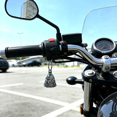 Motorcycle Ride Bell For Bikers, Guardian Angel Gremlin Motorcycle Bells for Luck, Motorcycle Rider Key Chain in Kuwait