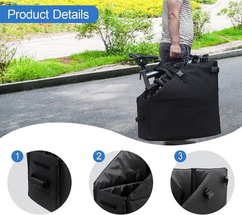 Folding Bike Storage Box - Bicycle Organizer Save Space Container, Waterproof Travel Bag for Hiking, Sturdy Bikes, Size L in Kuwait
