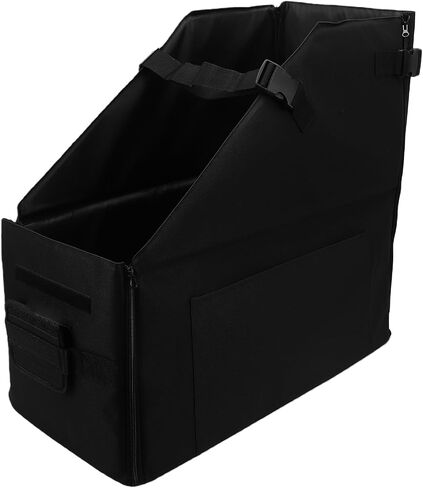 Qinlorgo Folding Bike Carry Box Bike Travel Bag Transport with Detachable Dust Cover Dual High Strength Locks & Elastic Strap, for 14 to 16 Inch Foldable Bikes in Kuwait