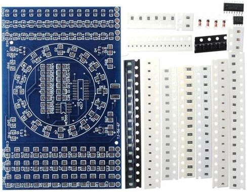 DIY Rotating LED SMD Component Practice Board Skill Training in Kuwait