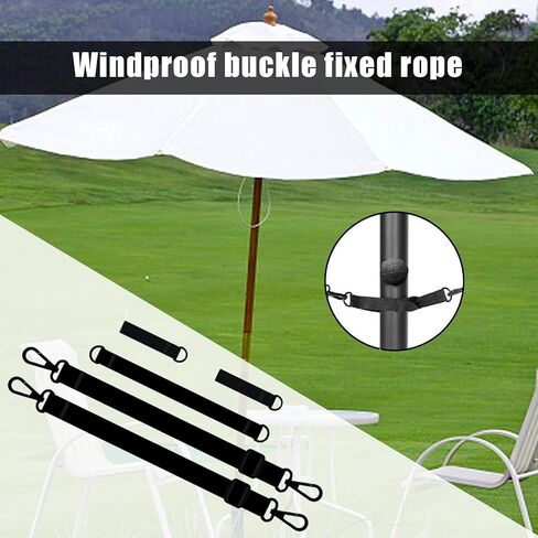 Patio Umbrella Tie Strap - Weatherproof Tie Buckle Strap For Sunshade Umbrellas,Reusable Parasol Tensioner, Camping Accessories For Tent, Sunshade, Canopy Shelter in Kuwait