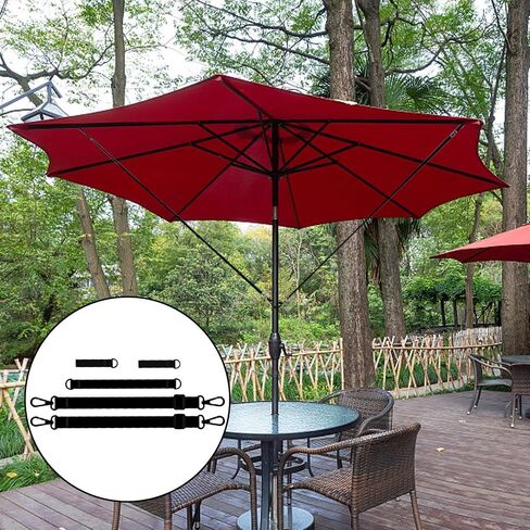 Patio Umbrella Tie Strap - Weatherproof Tie Buckle Strap For Sunshade Umbrellas,Reusable Parasol Tensioner, Camping Accessories For Tent, Sunshade, Canopy Shelter in Kuwait
