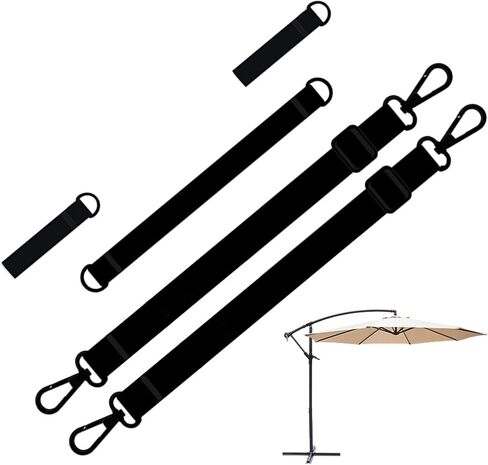 Patio Umbrella Tie Strap - Weatherproof Tie Buckle Strap For Sunshade Umbrellas,Reusable Parasol Tensioner, Camping Accessories For Tent, Sunshade, Canopy Shelter in Kuwait