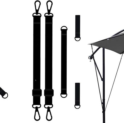 Fixed Strap For Outdoor Umbrella | Weatherproof Tie Buckle Strap For Sunshade Umbrellas,Reusable Parasol Tensioner, Camping Accessories For Tent, Sunshade, Canopy Shelter in Kuwait