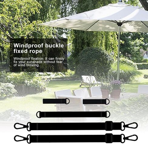 Fixed Strap For Outdoor Umbrella | Weatherproof Tie Buckle Strap For Sunshade Umbrellas,Reusable Parasol Tensioner, Camping Accessories For Tent, Sunshade, Canopy Shelter in Kuwait