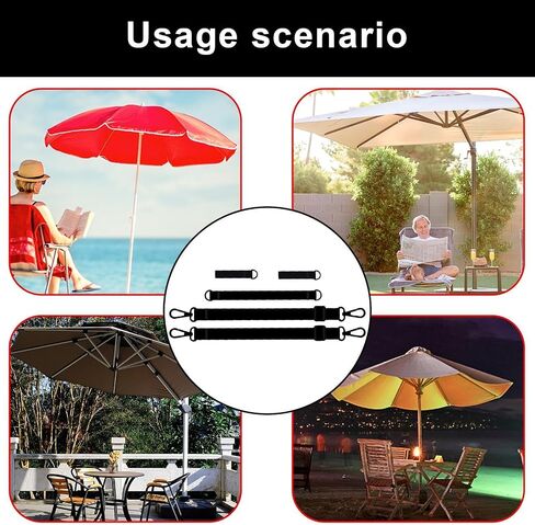 Fixed Strap For Outdoor Umbrella | Weatherproof Tie Buckle Strap For Sunshade Umbrellas,Reusable Parasol Tensioner, Camping Accessories For Tent, Sunshade, Canopy Shelter in Kuwait