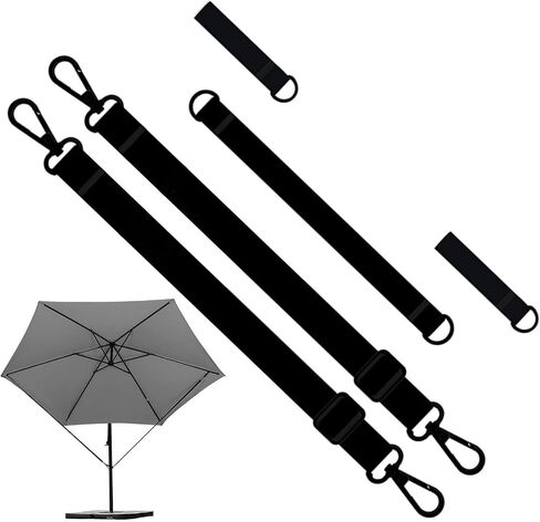 Fixed Strap For Outdoor Umbrella | Weatherproof Tie Buckle Strap For Sunshade Umbrellas,Reusable Parasol Tensioner, Camping Accessories For Tent, Sunshade, Canopy Shelter in Kuwait