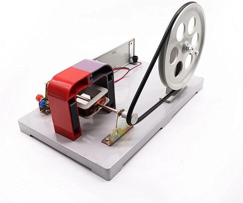 Permanent Magnet, Rotatable Armature Generator Hand-Operated Generator to Explore Experimental Electromagnetic Equipment Manual Electricity Generator AC-DC Model Faraday Generator in Kuwait