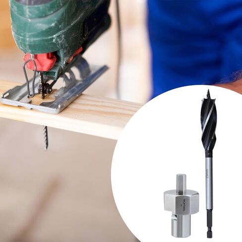Generic 20mm Dog Hole الشطب مخرطة مع مثقاب النجارة أداة عالمية الملحقات المهنية الفولاذ المقاوم للصدأ in Kuwait