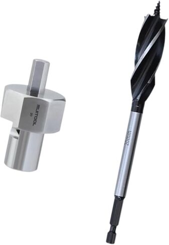 Generic 20mm Dog Hole الشطب مخرطة مع مثقاب النجارة أداة عالمية الملحقات المهنية الفولاذ المقاوم للصدأ in Kuwait