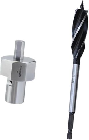 Generic 20mm Dog Hole الشطب مخرطة مع مثقاب النجارة أداة عالمية الملحقات المهنية الفولاذ المقاوم للصدأ in Kuwait