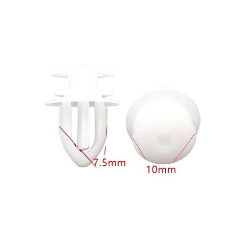 Plastic Rivets Fasteners, 50Pcs Wing Mirror Trim Panel Clips Plastic Fastener Rivets 7mm in Kuwait