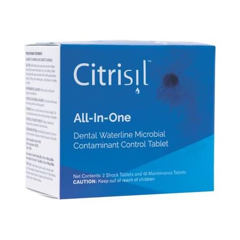 Sterisil C50-B Citrisil Dental Waterline Cleaner Blue for 1 Liter Bottle 50/Pk in Kuwait