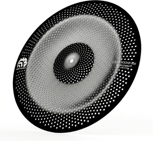 JBK 18" Low Volume China Cymbal, Black Mute Cymbal, Aluminum Alloy for Practice-BLACK in Kuwait