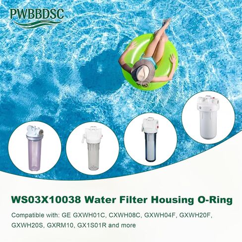 WS03X10038 GE غطاء فلتر المياه على شكل حرف O يناسب KWGE25RG GXWH01C، CXWH08C، GXWH04F، GXWH20F، GXWH20S، GXRM10، GX1S01R، حشية 2.5 بوصة (4/حزمة) in Kuwait