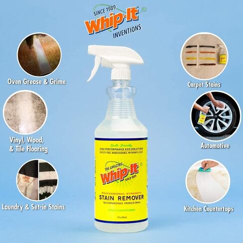 Whip-It Discovery Kit Bundle - Gallon Concentrate and Gallon Laundry, includes 32oz Professional Strength and 32oz Odor Bully (4 Items) in Kuwait