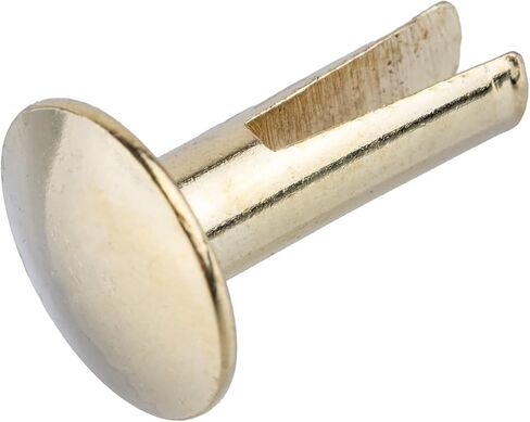 Split Rivets Brass Plated Steel | 1/2" Long | Pack Of 50 Rivets | Tkr in Kuwait