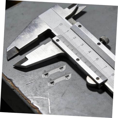 SHERCHPRY 10 Sets Universal Caliper End Plates with 9 Mm Hole Spacing, Metal Single Clamp Plates for Digital Calipers, Includes Screws, Quick Replacement Accessory for Machinist Tool in Kuwait