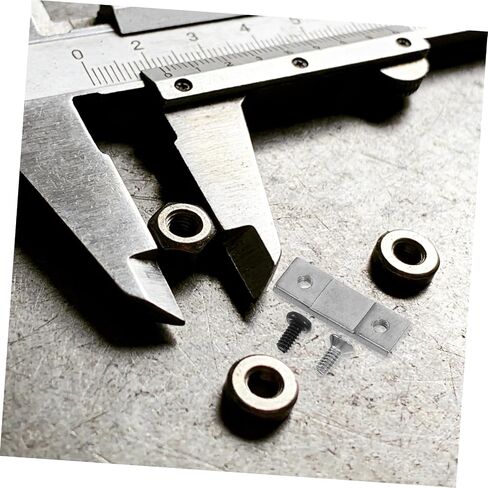 SHERCHPRY 10 Sets Universal Caliper End Plates with 9 Mm Hole Spacing, Metal Single Clamp Plates for Digital Calipers, Includes Screws, Quick Replacement Accessory for Machinist Tool in Kuwait