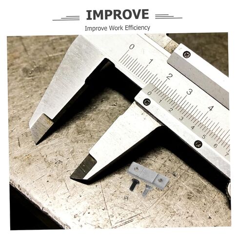 SHERCHPRY 10 Sets Universal Caliper End Plates with 9 Mm Hole Spacing, Metal Single Clamp Plates for Digital Calipers, Includes Screws, Quick Replacement Accessory for Machinist Tool in Kuwait