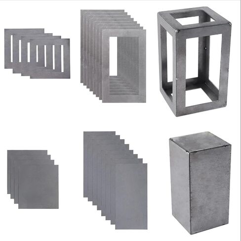 Beginner Set Sturdy Easy to Use Test Piece Square And Rectangle Plates for Beginners Enthusiasts, 24pcs in Kuwait