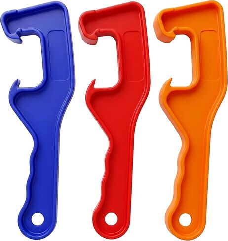 3 Pack Bucket Opener, 5 Gallon Bucket Opener with Non-Slip Grip, Professional Lifter/Remover Wrench for Home Food Storage Containers, Paint Buckets in Kuwait