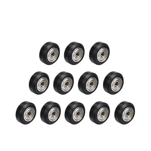 12pcs CNC for openbuilds Plastic POM Wheel with 625zz Idler Pulley Gear Passive Round/for V-Slot for Perlin Pulley Wheel for CR10 for Ender 3(12pcs A) in Kuwait