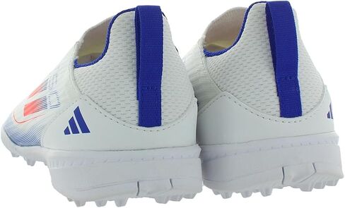 حذاء adidas F50 League LL TF GS للأولاد مقاس 12، اللون: أبيض سحابي/أحمر شمسي/أزرق فاتح/أبيض فائق in Kuwait