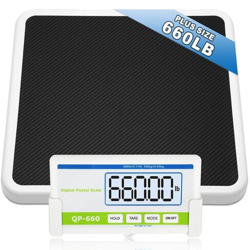 Medical Scale for Body Weight, 660lb Medical Grade Floor Scale | 13x12.6" Extra Wide Platform for Hospital & Physician, Home, Office, Gym, Include AC Adapter & Battery, kg/oz/lb Settings in Kuwait