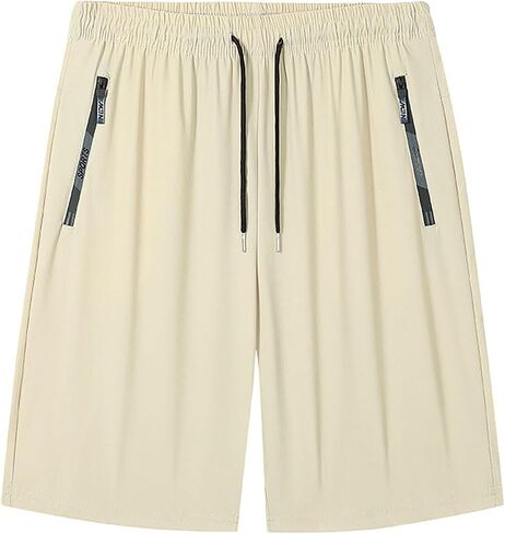 Gym Shorts for Men Lightweight Quick Dry Athletic Shorts 5 Inch Inseam Running Training Drawstring Elastic Waist in Kuwait