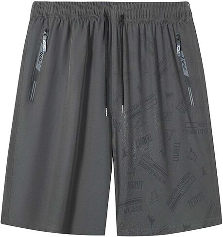 Gym Shorts for Men Lightweight Quick Dry Athletic Shorts 5 Inch Inseam Running Training Drawstring Elastic Waist in Kuwait